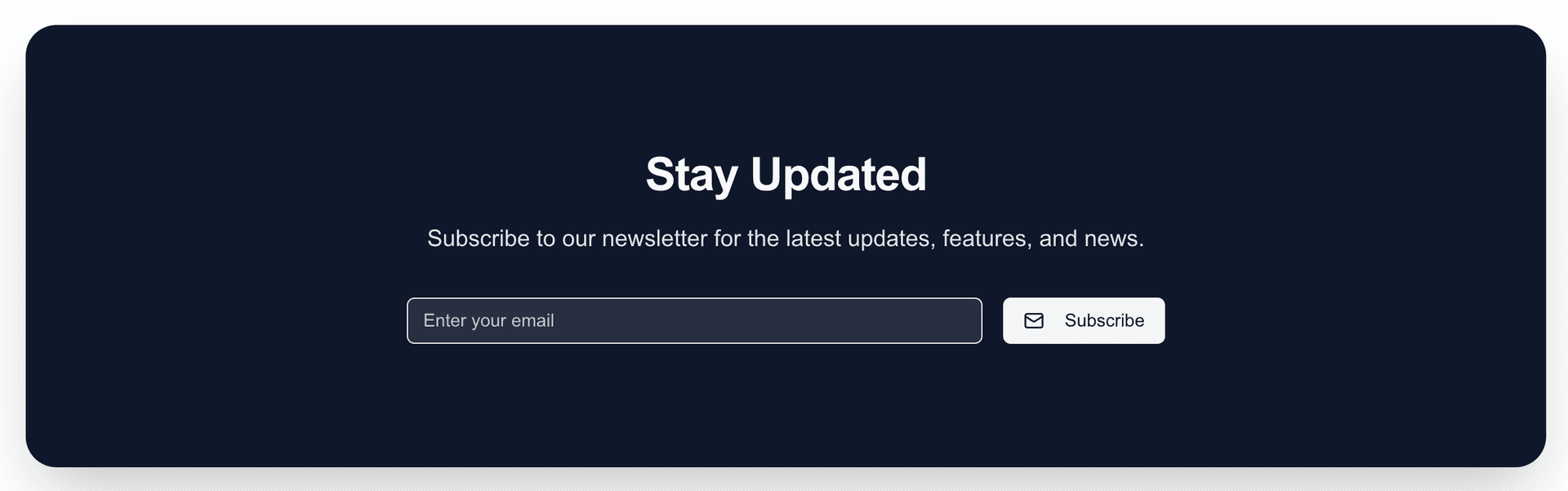 Newsletter Section Hero